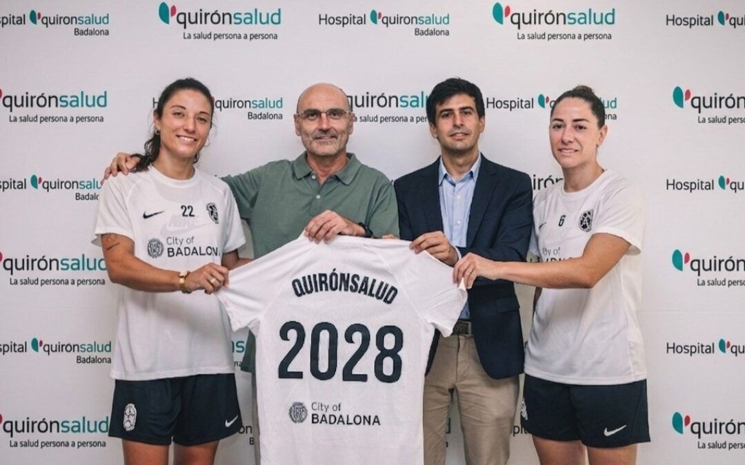 FC Badalona Women y Hospital Universitari Quirónsalud Badalona unen fuerzas para impulsar la salud y el rendimiento del deporte femenino
